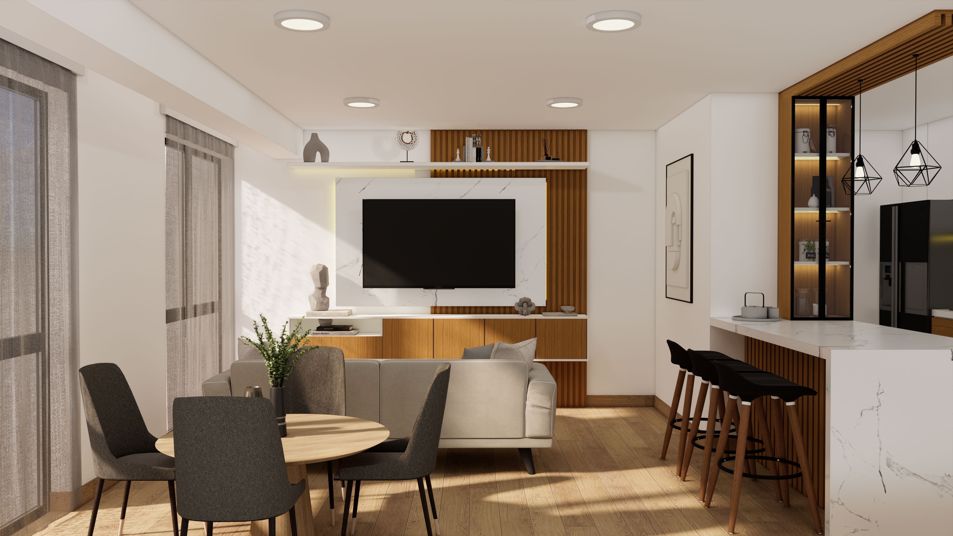 Sala comedor del proyecto